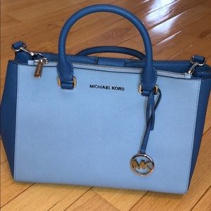 NWOT- Michael Kors lg satchel - cornflower blue